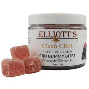 Wildberry Gummies Clean CBD Full Spectrum Gummy Bites 25mg each